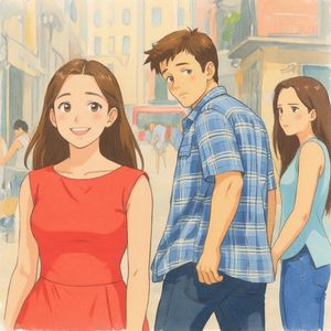 Transform this photo into a Studio Ghibli–inspired illust...