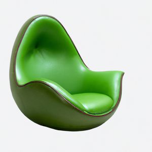 an armchair in the shape of an avocado