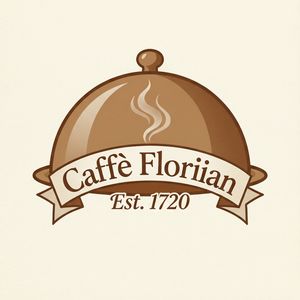 Qwen Image 2.0 Pro — Vintage Cafe Logo