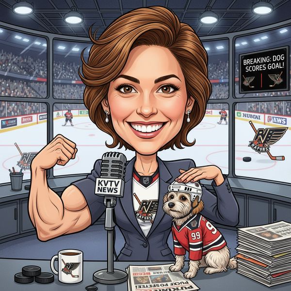 Create a caricature of me and my job. Make it exaggerated and humorous, incorporating my professi...