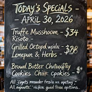 Vidu Q2 — Chalkboard Menu