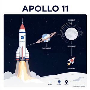 FLUX.1 Kontext [max] — Apollo 11: Journey to Tranquility