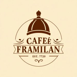 FLUX.1 [schnell] — Vintage Cafe Logo