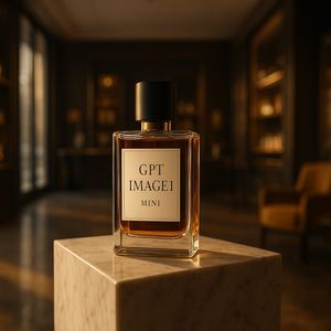 A wide, cinematic shot of a sophisticated, high-end perfu...