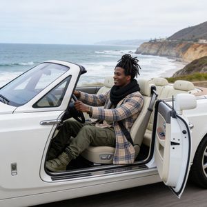 Seedream 4.5 — Man and Car in California