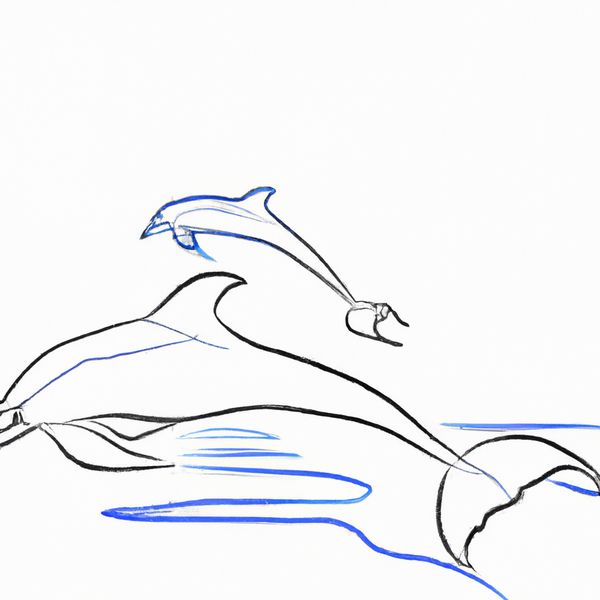 AI image generated by DALL-E 2 — prompt: A dolphin is using its fluke to discipline a mermaid by paddling it across the backside.