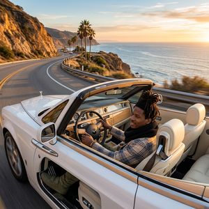 Nano Banana 2 — Man and Car in California
