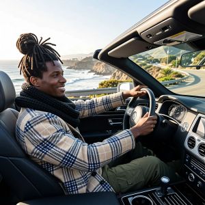 Qwen Image Edit 2511 — Man and Car in California