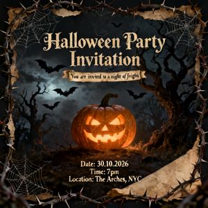 Seedream 4.0 — The Halloween Invitation