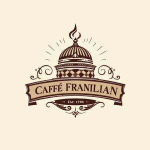 FLUX1.1 [pro] — Vintage Cafe Logo