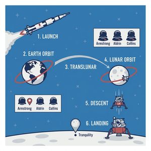 Nano Banana 2 — Apollo 11: Journey to Tranquility