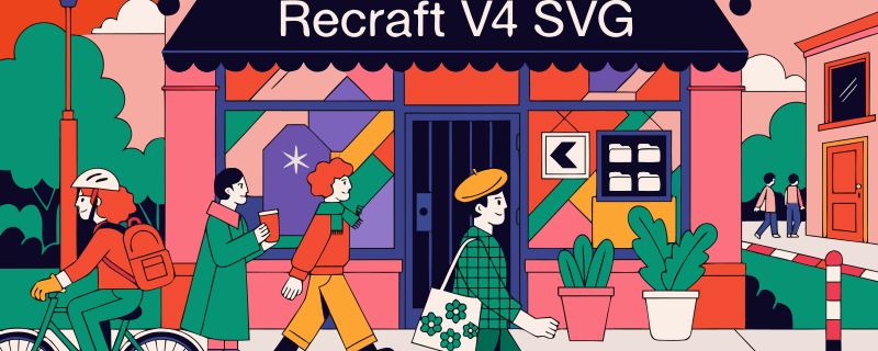 Recraft V4 SVG AI generated image example