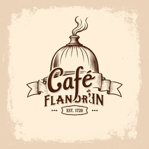 FLUX.1 Krea [dev] — Vintage Cafe Logo