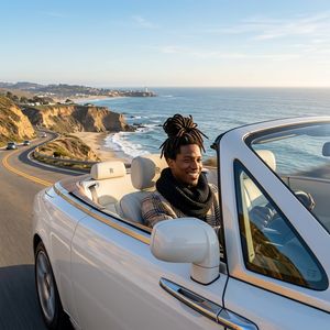 Nano Banana 2 — Man and Car in California