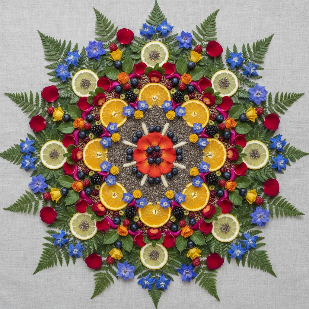 Nano Banana full size benchmark result for Intricate Floral Mandala