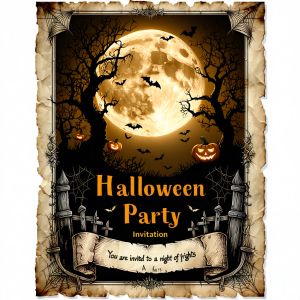Stable Diffusion 3.5 Large — The Halloween Invitation